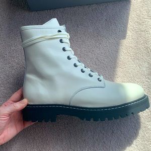 NWT Thursday Boot Company White Combat Boots